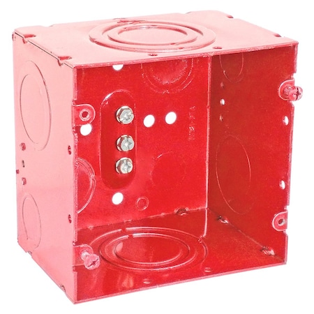 Southwire Electrical Box, 66 cu in, Junction Box Type, Steel, Square Shape 72181-DTARED