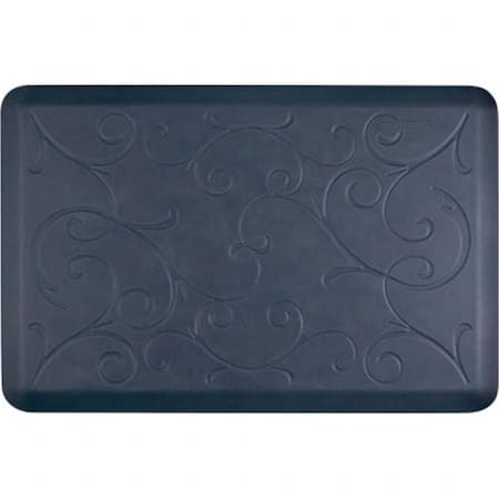 Wellnessmats Estates Bella Kitchen Mat - Lagoon- 3 L x 2 W ft. EB32WMRBGRY
