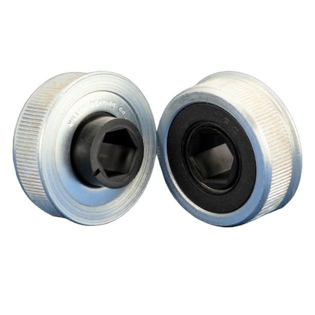 Miller Bearing Conveyor Bearing, Flanged Semi-Precision Med Duty, Carbon Steel, 0.6875 in Bore Dia., Hex Bore FR-2265-10HRDS-G