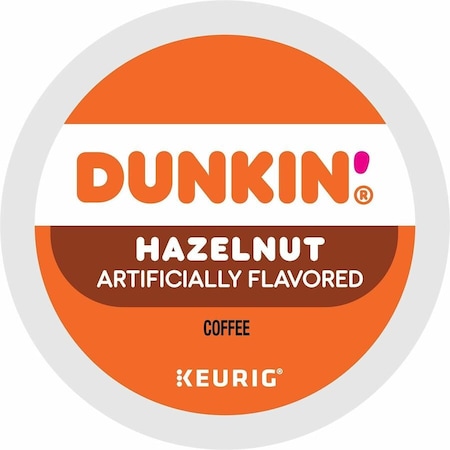 Dunkin K-Cup Hazelnut Coffee, Compatible with Keurig Brewer, Medium, K-Cup, Hazelnut, 4PK 5000363273