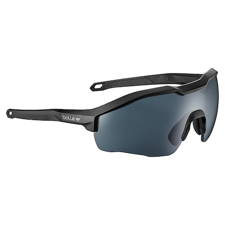 Bolle Safety MY6, Safety Glasses, Anti-Fog & Anti-Scratch, Smoke Lens, Black Frame, Half-Frame MY6EST20W