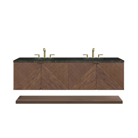 James Martin Vanities Marcello 72" Double Vanity, Chestnut, w/ 3 CM Phantome Eclos Top D200-V72-CSN-3PHT
