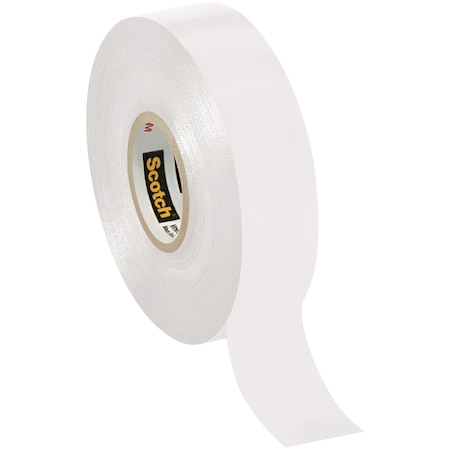Scotch 3/4in x 66ft White (10 Pack) Vinyl Color Coding Electrical Tape 35, 10PK T96403510PKW
