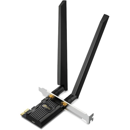Tp-Link AXE5400 TRI-BAND WI-FI 6E BLUETOOTH PCI EXPRESS ADAPTER SPEED: 2402 MBPS AT 6 GHZ + 2402 MBPS AT 5 ARCHER TXE72E