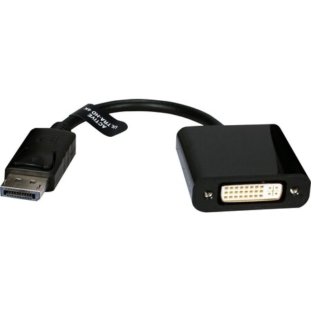Qvs DisplayPort Male to DVI Female 4K Eyefinity Active Adaptor DPDVI-AMF