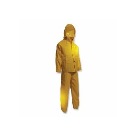 Onguard Sitex 3-Pc Rain Suit with Detachable Hood Jacket/Bib Overalls, 0.35 mm Thick,  868-7651500.MD