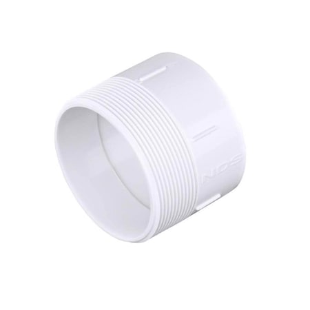 Plastic Trends NDS Schedule 35 4 in. Hub each X 4 in. D MPT PVC Pipe Adapter 1 pk LP1304