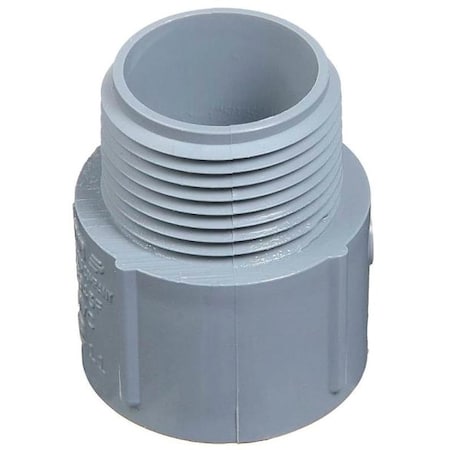 Carlon Conduit Fitting Adapter, 2-1/2 in, PVC, PVC Coated, Gray E943K-CTN