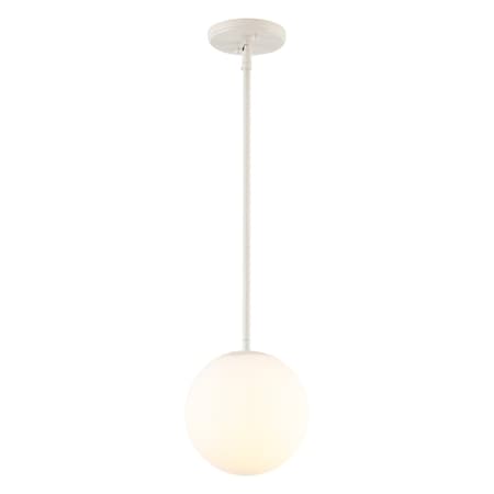 Jonathan Y Bleecker 7.75" Metal/Glass Globe LED Pendant, Almond JYL9528F