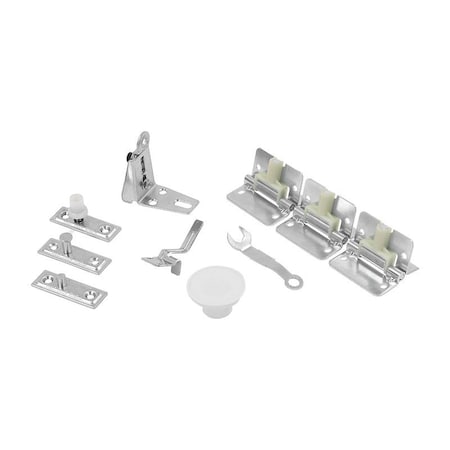 Renin Hardware Track Set, 36 in L Track, Steel, For: Bi-Fold Doors BF1700-03600-BW