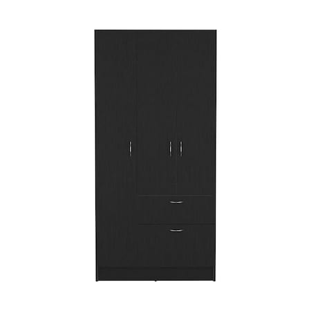 Homeroots Two Piece Brown and Black Bedroom Set 530255