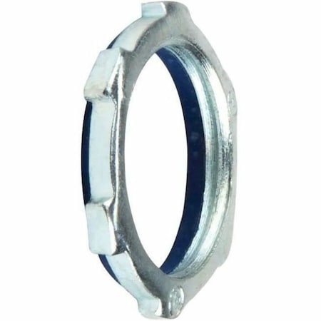 Dottie Conduit Fitting Locknut, 3-1/2 in, Threaded, Steel, Zinc Plated LNS350