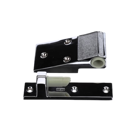 Kason Spring Hinge, Door, Reversible, Cam-Rise, Textured, Polished Chrome, Walk-In 11255000014