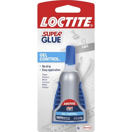 Loctite Control Gel Super Glue, 0.14 oz, Dries Clear 1364076