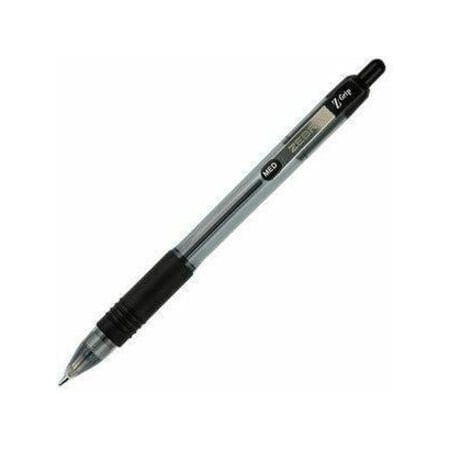 Zebra Pen Ballpoint Pen, Retractable, 1.0mm Med.Pt, CL/Black Ink PK ZEB22210