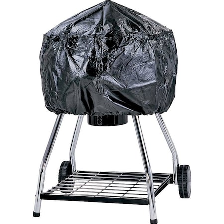 Omaha Grill Cover, 29 in W, 18 in H, Vinyl, Black SPC053L