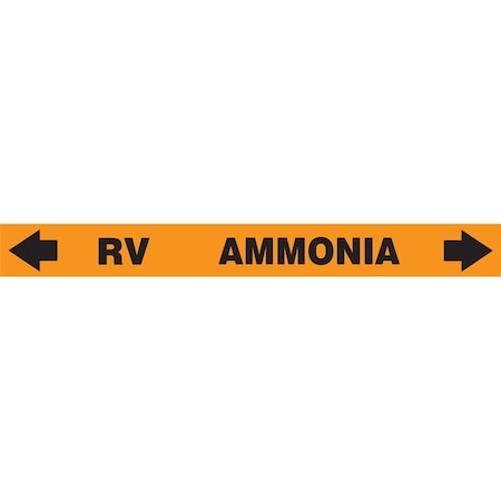 Accuform IIAR SELFSTICK AMMONIA PIPE MARKER RAK119T