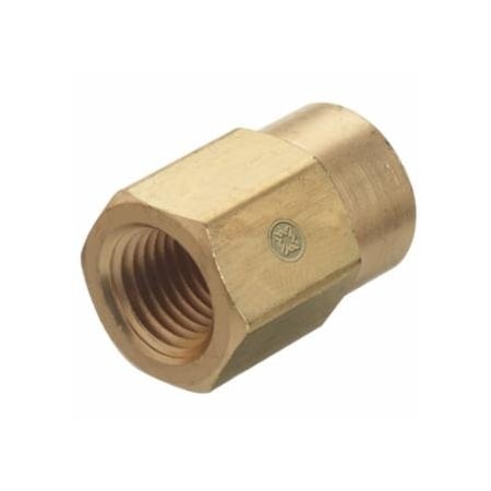 Western Enterprises Pipe Thread Reducer Couplings, Connector, 3,000 PSIG, Brass, 1/4 in; 1/8 in (NPT) 312-BF-4-2HP