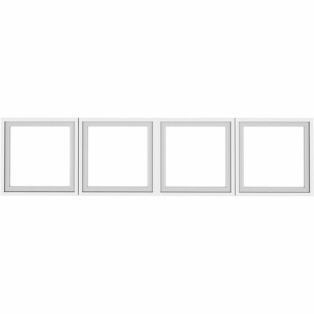 Lorell Wall-Mount Hutch Frosted Glass Door, 4 Doors, Fits 60" Essentials Wall-Mount Hutch, PK4 LLR59712