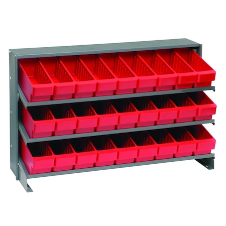 Quantum Storage Systems BENCH PICK RACK W/27 RED BINS QPRHA-501RD