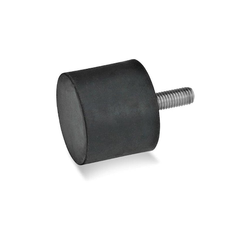 J.W. Winco Vibration-Isolating Mount, 20 mm H 452-40-20-M8-S-55