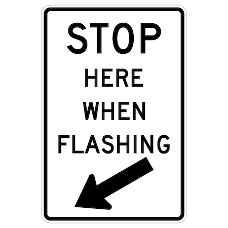 Sign Solutions Usa Traffic Sign, 24 in Width, Aluminum Sign, Vertical Rectangle DUS10DWT2436R8-10