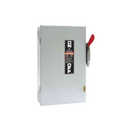 Ge Safety Switches TGN 3P 60A 240V 50/60Hz 3Ph Non Fusible 3Wire NEMA 1 TGN3322