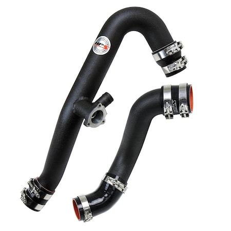 Hps Performance Intercooler Charge Pipe Kit (Cold and Hot Side), Black,  17-101WB