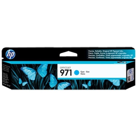 Hp 971 (CN622AM) Cyan Original Ink Cartridge (2,500 Yield) CN622AM