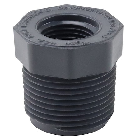 Genova LASCO 839130BC Reducing Bushing, 1 x 12 in, MIP x Female, PVC, SCH 80 Schedule 839130-BC