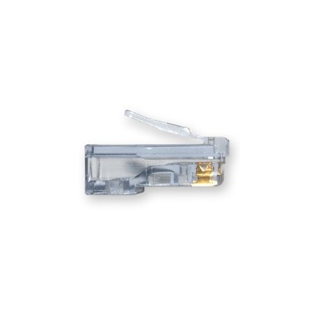 Cable Wholesale Platinum Tools EZ-RJ45 Cat6 Crimp Connectors, Slide Through Wires, POE Compliant, 100PK 202010J