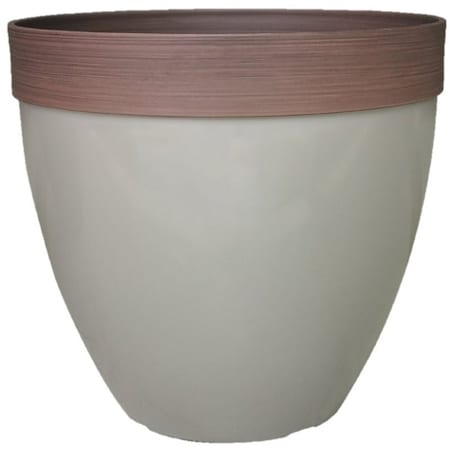 Southern Patio Hornsby Planter, Resin, Taupe HDR-077107
