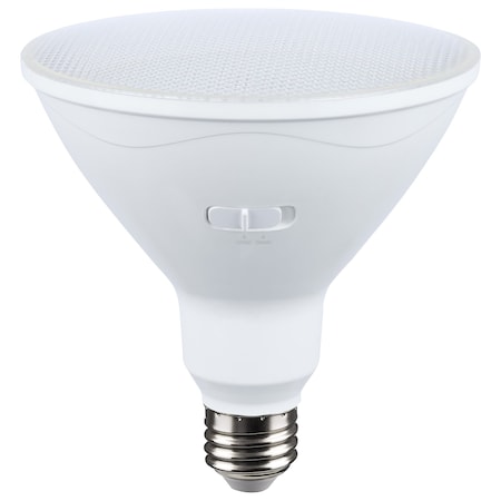 Satco 25 Watt PAR38 LED - 3000K/5000K CCT Selectable - High Lumen - Medium Base - White Finish - 120 Volt S11592