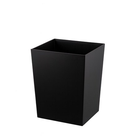 Hapco Elmar Oasis Spa 8 Qt. Rectangular Wastebasket, Black, 12PK O105BLK