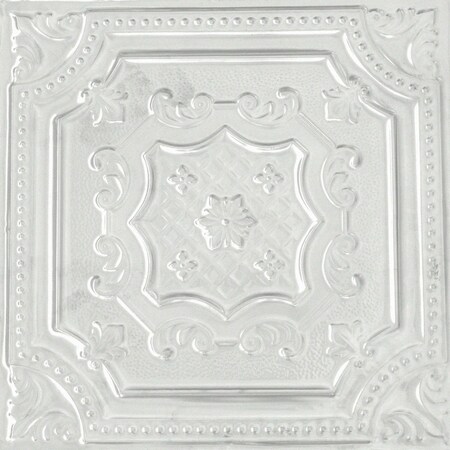 Shanko All Day Tony Pattern 612 Eggshell Surface Mount Powder Coated Standard Ceiling Tiles, 6PK ADT612-NU-STD-EGGS-6
