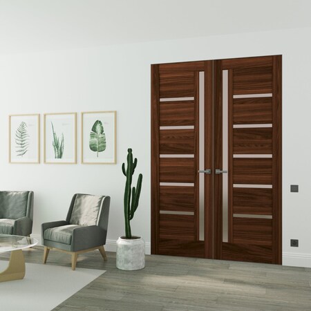 Sartodoors Hidden Double Doors 72x84 (2* 36x84) Solid Core Modern Interior QUADRO4088DMF-CA-72x84-RH-I