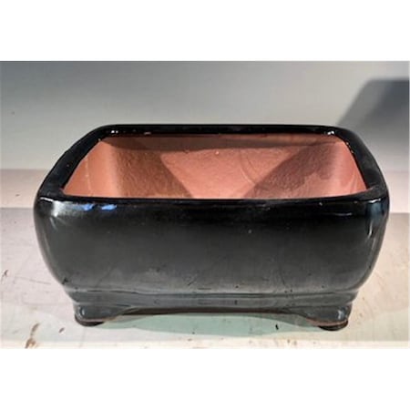 Paisaje Ceramic Bonsai Pot, Black - Rectangle PA2810848