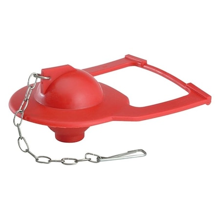 Korky Hinge Toilet Flapper, Chlorazone Rubber, Red 2011BP