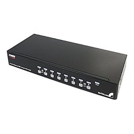 Ezgeneration 8 Port 1U Rack Mount USB KVM Switch Kit with OSD and Cables EZ635785