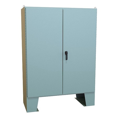 Hammond Handle Electrical Enclosure, 72 in H, 25 in D, 60 in W, 12, Steel 1422E24F