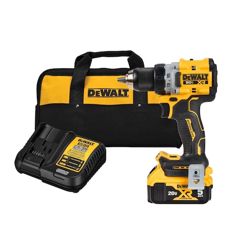 Dewalt Cordless Drill/Driver Kit, 1/2 in, 20V DC DCD800P1