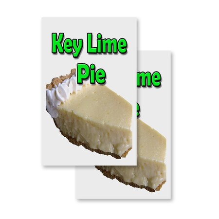 Signmission Key Lime Pie, Vinyl Decals Only 24 Inch x 36 Inch, Vinyl Decal, 2PK DSB-2436-2PACK-Key Lime Pie