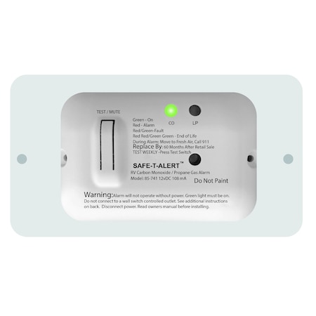 Mti Industry Carbon Monoxide/ Propane Leak Detector 85-741-WT-TR