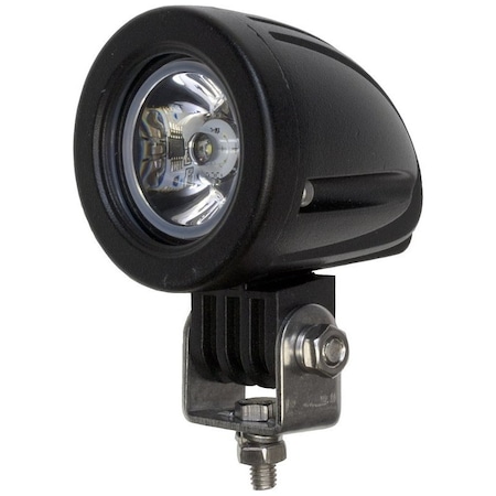 Pm Company Round Mini Work Light, 0.65/1.3 A, 12/24 V, 4-Lamp, LED Lamp, 700 Lumens Lumens, Black V901-MV