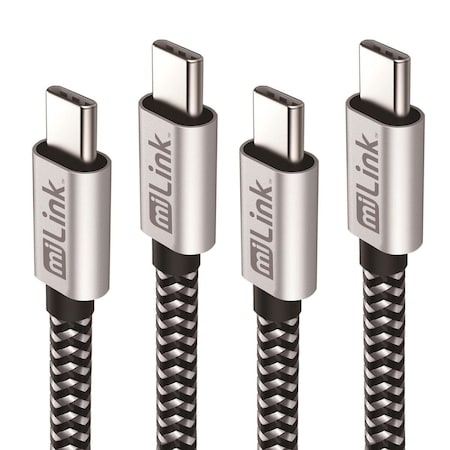 Data Processorme USB-C Type-C Charging and Syncing Cable, 4PK DA3748945