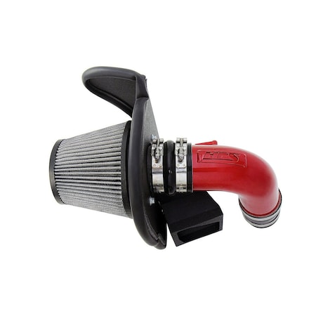 Hps Performance Air Intake Kit with Heat Shield, Red,  827-702R