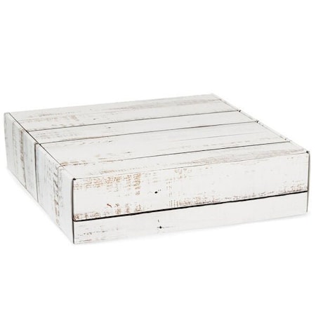 Nashville Wraps Distressed Wood Gourmet Shipping Box, 12x12x3, 6PK 54DW