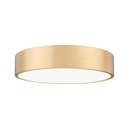 Z-Lite Coronado 1 Light Flush Mount, Modern Gold, 20 In W 1017F20-MGLD-LED