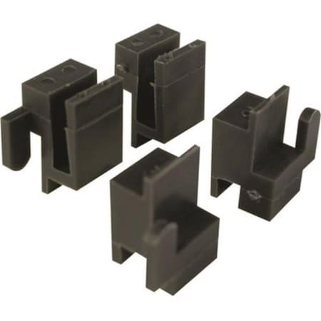 Keen 0.375 x 0.56 in. Plastic Window Corner Guide Likit  Black KE3238346