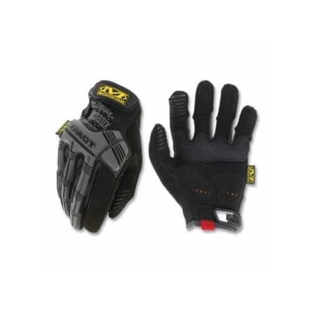 Mechanix Wear M-Pact Mechanics Gloves, Armortex/D3O/EVA Foam/Synthetic Leather/TPR/TrekDry, Size 10, Black/Gray 484-MPT-58-010